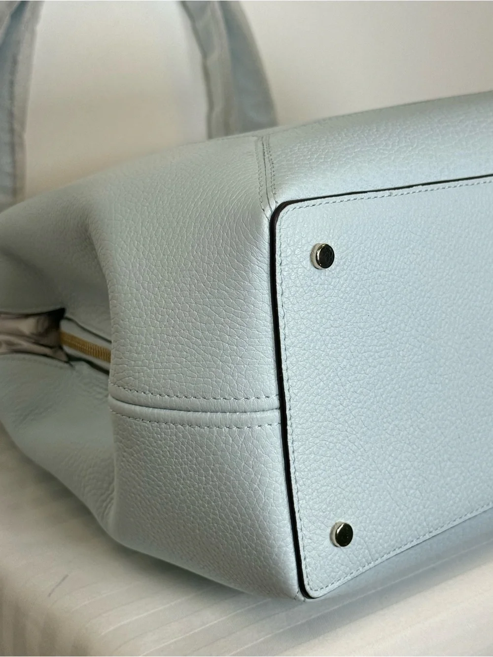 New! Kate Spade ‘Lena’ Large Triple Compartment Pebbled Leather Shoulder Bag